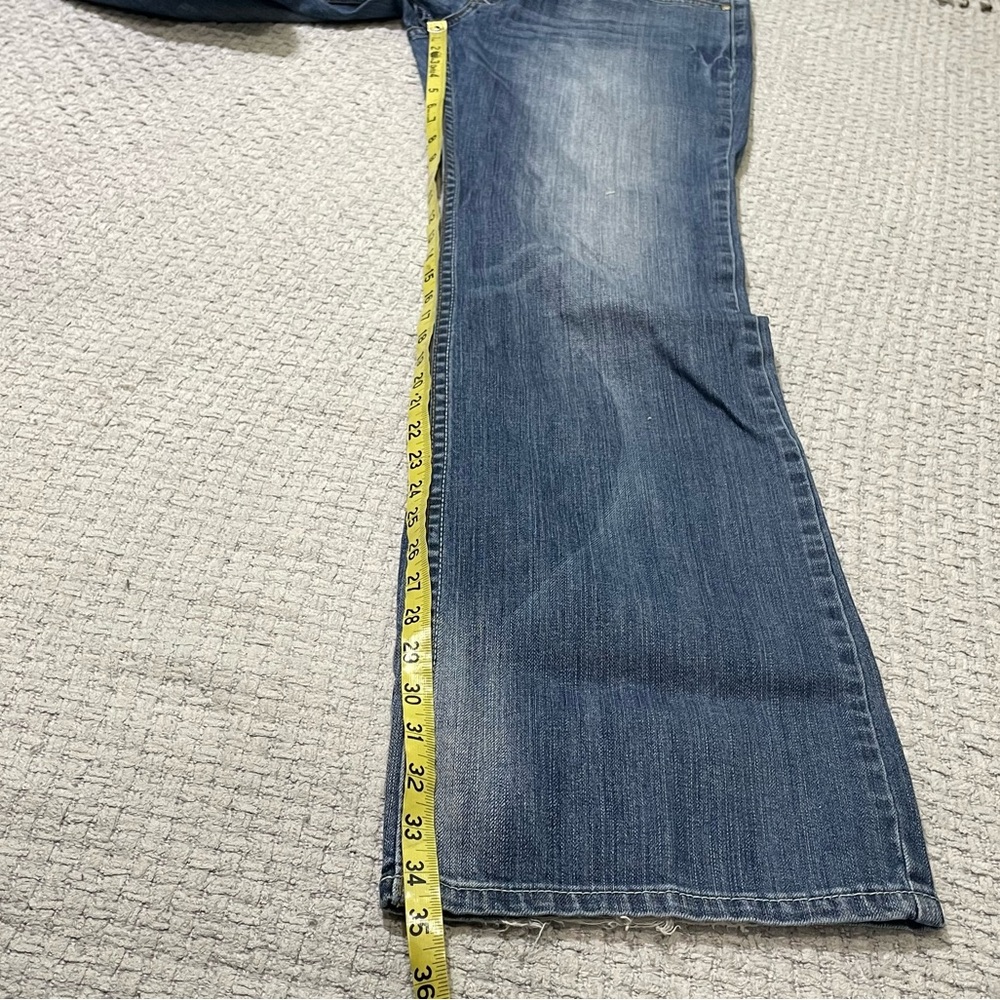 Adiktd Embroidered Pocket Denim Jeans Size 10/31 Western Cowgirl Bootcut - Picture 13 of 14